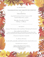Thanksgiving Day Service 2011